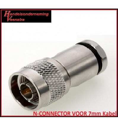 N-CONNECTOR VOOR 7mm Kabel