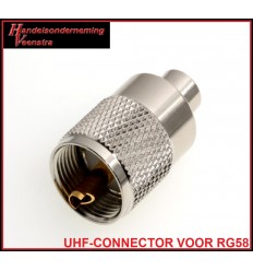 UHF-CONNECTOR VOOR RG58