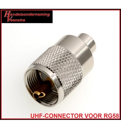 UHF-CONNECTOR VOOR RG58