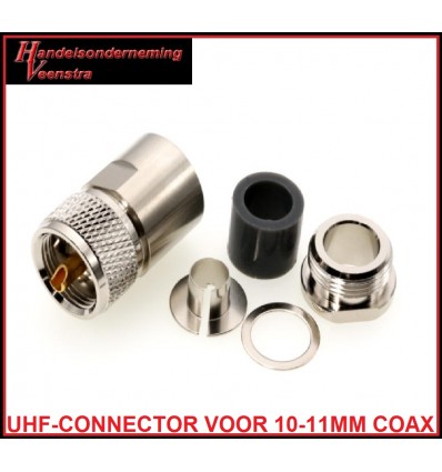 UHF-CONNECTOR VOOR 10-11MM KABEL