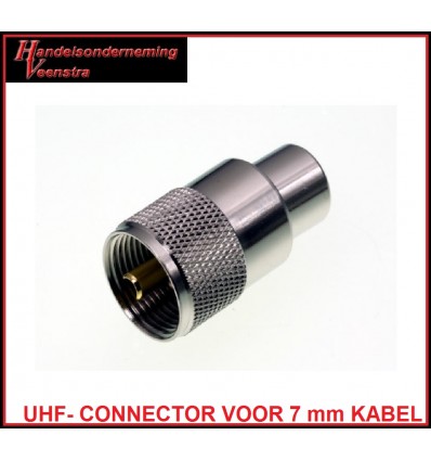 UHF CONNECTOR VOOR 7 mm KABEL