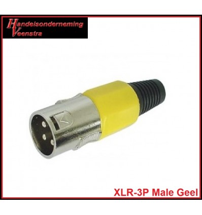 XLR-3P Male Geel
