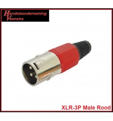 XLR-3P Male Rood
