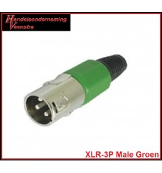 XLR-3P Male Groen