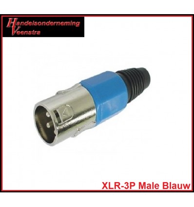 XLR-3P Male Blauw