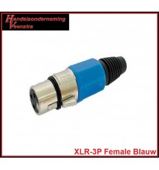 XLR-3P Female Blue