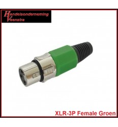XLR-3P Female Groen