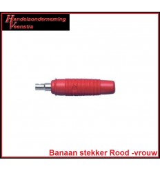 Banaan stekker Rood -vrouw-