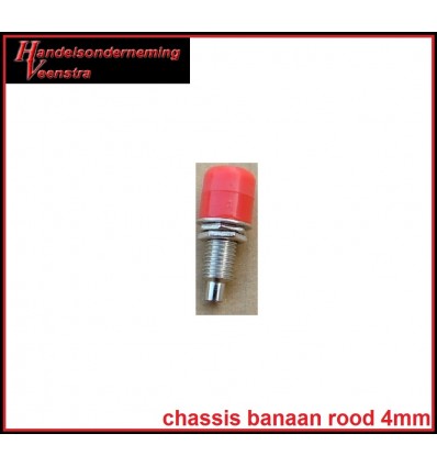 Chassis Banaan Rood 4mm