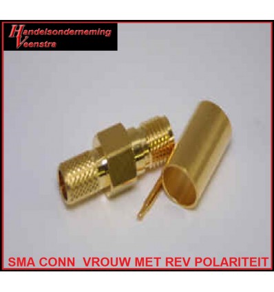 SMA Connector Vrouw met rev Polariteit voor coaxkabel H 155