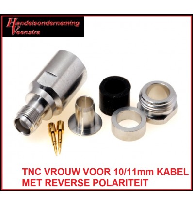 TNC CONNECTOR VROUW MET REVERSE POLARITEIT 