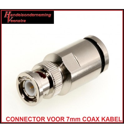 BNC 7 CONNECTOR VOOR 7mm COAX KABEL BNC 7 CONNECTOR VOOR 7mm COAX KABEL