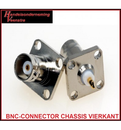 BNC-CONNECTOR CHASSIS SQUARE