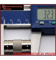 BNC-CONNECTOR VERBINDINGSSTUK 2XVROUW