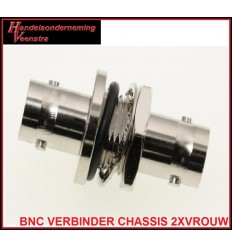 BNC CONNECTOR VERBINDER CHASSIS 2XVROUW