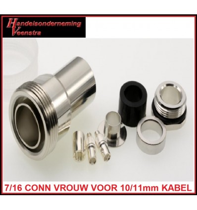 7-16 conn 10-11mm Kabel -vrouw