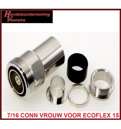 7/16 CONNECTOR VROUW VOOR ECOFLEX 15 