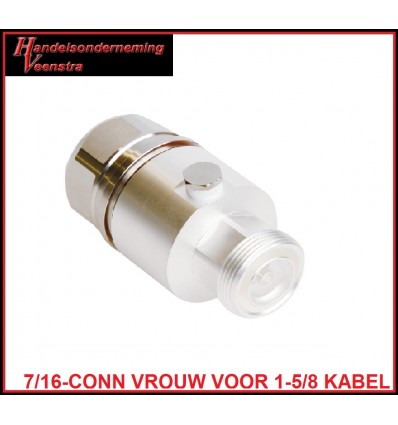 7-16-CONNECTOR VROUW VOOR 1-5-8 KABEL