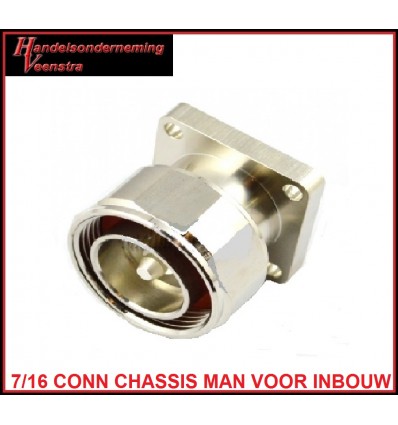 7-16-CONNECTOR CHASSIS MAN VOOR INBOUW