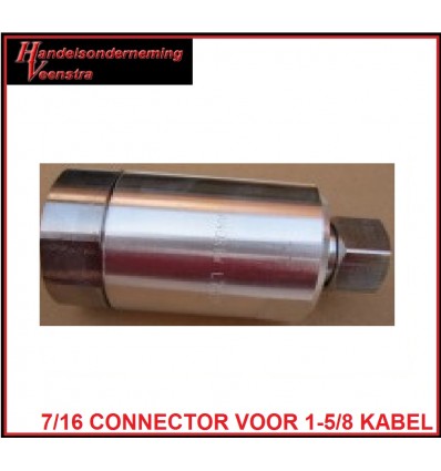 7/16 connector voor 1.5/8 kabel