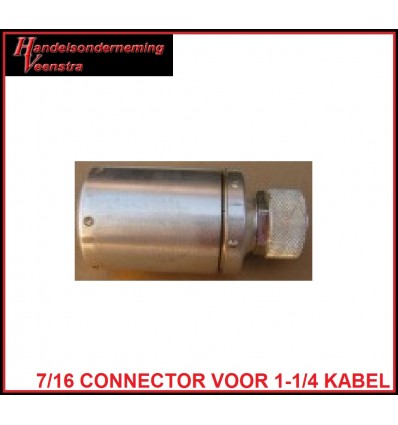 7/16-male connector  voor LCFS114-50JA Cellflex coax kabel