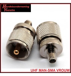 UHF MALE- SMA FEMALE