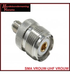 SMA FEMALE-UHF FEMALE