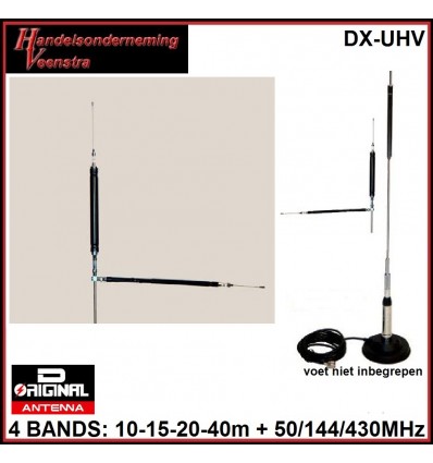DX-UVH FOR THE BANDS :10-15-20-40M +50/144/430MHz