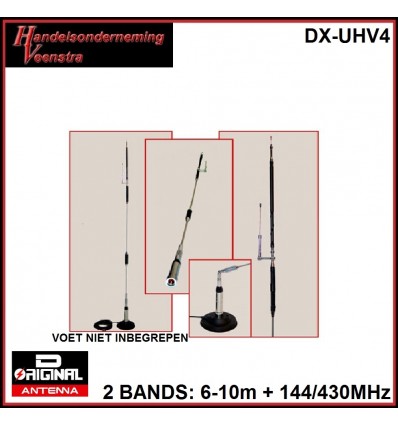 VOOR DE BANDEN: 6-10m + 144/430MHz