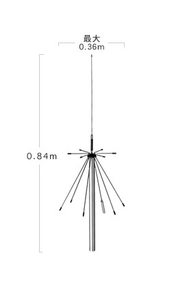 Diamond D-190 Discone antenne 100 t/m 1500 Mhz