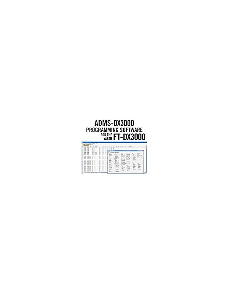 Yaesu ADMS DX3000 Programming Software