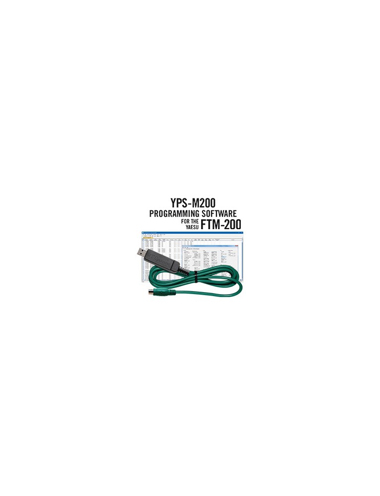 YPS-M200 Programming Software and USB-77 cable for the Yaesu FTM-200DR