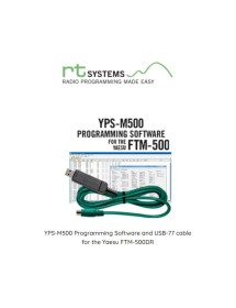 YPS-M500 Programming Software and USB-77 cable for the Yaesu FTM-500D