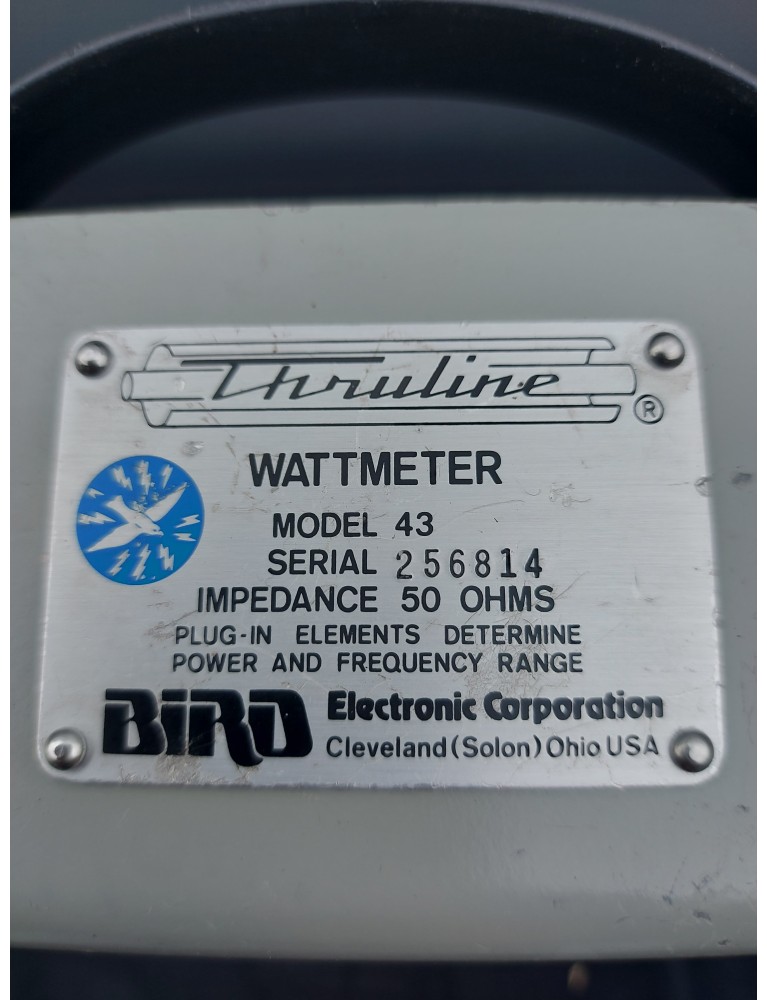 Bird Model 43 RF Wattmeter Sn256814